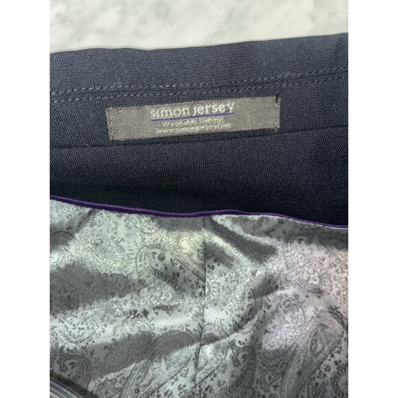 Simon Jersey Blazer Women's XL 24 Navy Blue Suit Jacket Washable New NWT - Picture 11 of 11